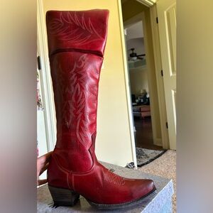 Freebird limited Over the Knee Boots in Red